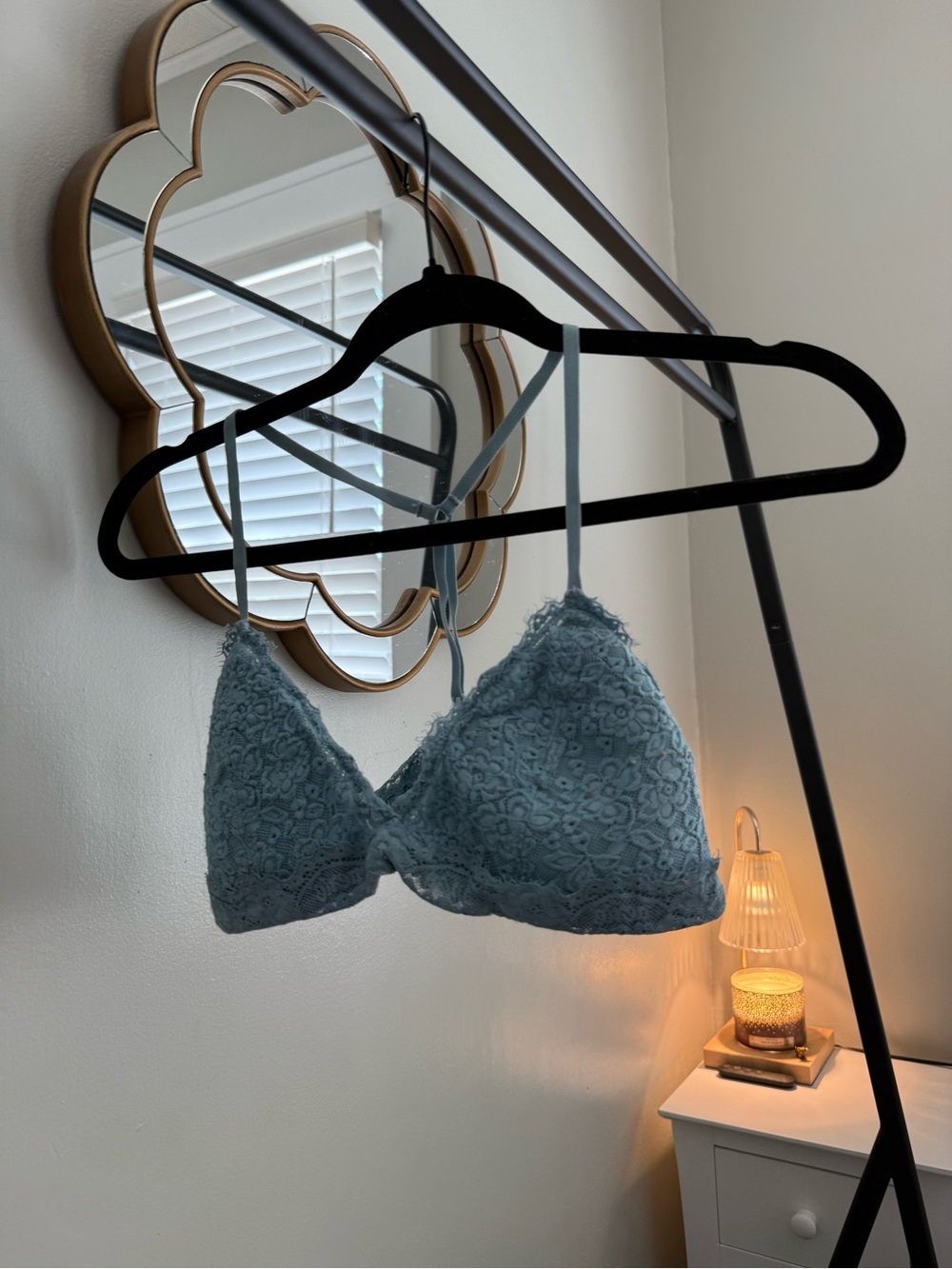 aerie Light Blue Lace Bralette